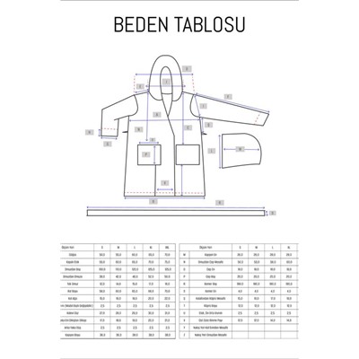 Maura %100 Pamuk Baskılı Kadın Bornoz - Beyaz/Bej