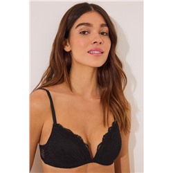 Sujetador CHARMING microfibra y encaje negro