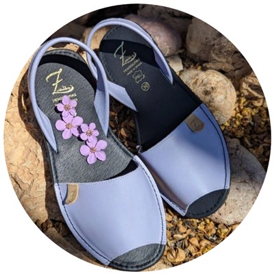 Ab.Zapatos 320-8 PC lila+Pendientes flores PA3768 lila