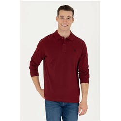 Erkek Bordo Basic Sweatshirt