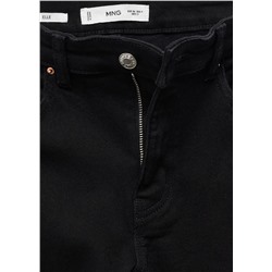 Jeans rectos tiro medio aberturas