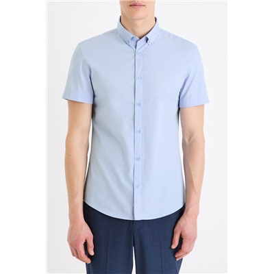 Camisa slim fit - Azul