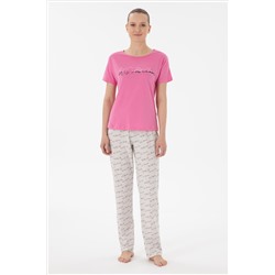 Kadın Fuşya Pijama Takımı