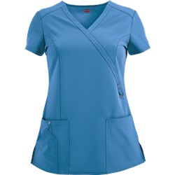 Dickies Xtreme STRETCH Scrubs Contemporary Fit Mock Wrap Top