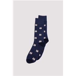 Calcetín algodón gatos