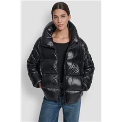 FUNNEL-NECK LIGHTWEIGHT PUFFER JACKET