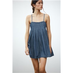 SHORT DENIM TRF DRESS