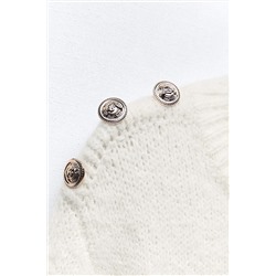 STRIPED KNIT SWEATER WITH BUTTONS