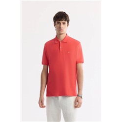 Avva, Erkek Mercan Polo Yaka Kırılmaz Yaka, Serin Tutan, Hızlı Kuruyan Pamuklu T-Shirt B001032