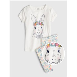 Kids Bunny PJ Set
