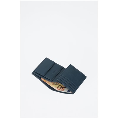 Cartera de piel Chief Índigo