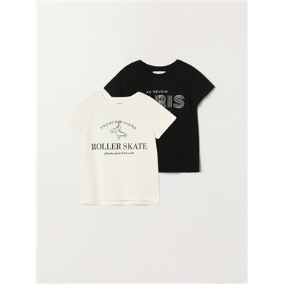 PACK OF 2 PRINTED T-SHIRTS