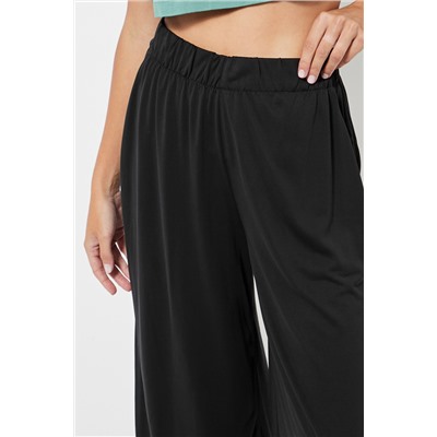 Pantalón wide leg 7/8 - Negro