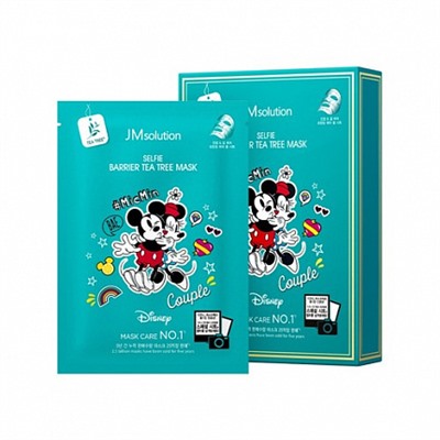 [JMSOLUTION] Маска для лица тканевая противовоспалительная ЧАЙНОЕ ДЕРЕВО Disney Collection Selfie Barrier Tea Tree Mask, 30 мл