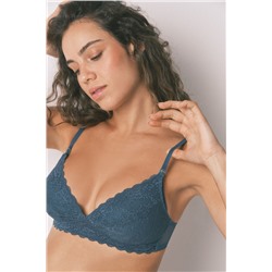 Sujetador 'maternity' NATURAL encaje azul