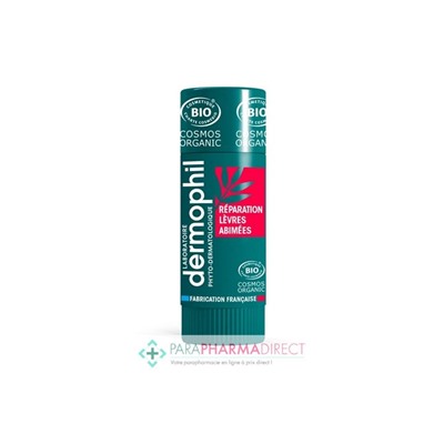 Dermophil Réparation Lèvres Abîmées BIO Stick 4g