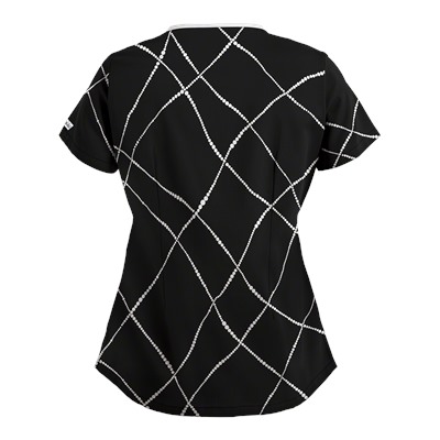 UA Pearls of Wisdom Black Scrub Top