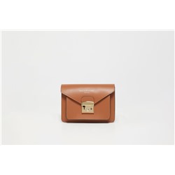 Bandolera de piel Vic Camel
