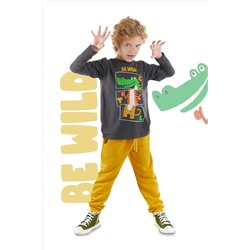 Denokids, Be Wild Erkek Çocuk T-shirt Eşofman Altı Takım