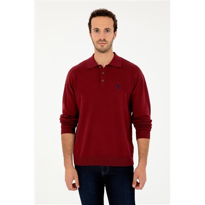 Erkek Bordo Basic Kazak