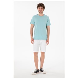Erkek Regular Fit Bisiklet Yaka Aqua Basic Tişört