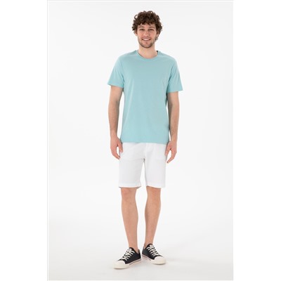 Erkek Regular Fit Bisiklet Yaka Aqua Basic Tişört