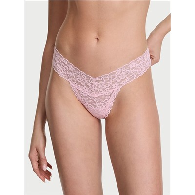 Eyelet Mesh Thong Panty
