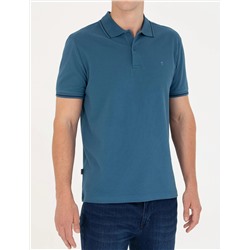 İndigo Slim Fit Polo Yaka Basic Tişört