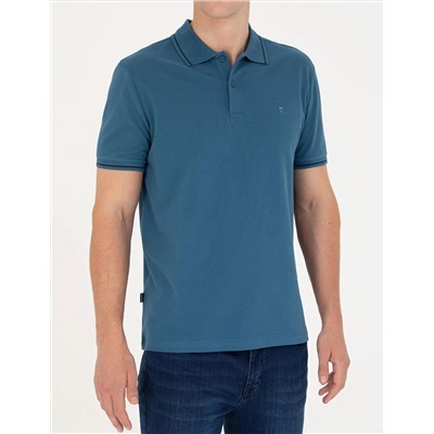 İndigo Slim Fit Polo Yaka Basic Tişört
