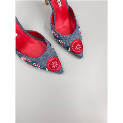 Слингбэки в ретро стиле Manolo Blahnik 🌹  Реплика 1:1