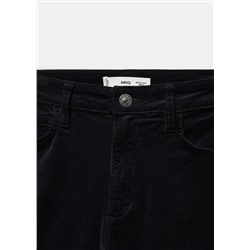Pantalón flare crop pana
