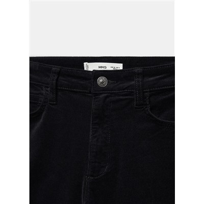 Pantalón flare crop pana