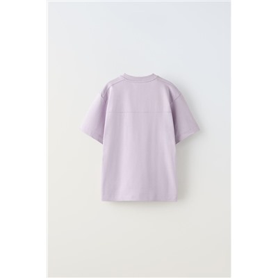 T-SHIRT WITH EMBROIDERED PATCH