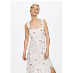 Vestido estampado floral -  Mujer | MANGO OUTLET España