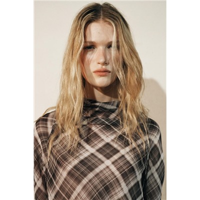 ZW COLLECTION PRINTED DRAPED TOP