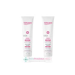 Topicrem CICA+ Crème Apaisante Réparatrice Peaux Irritées 2x40ml
