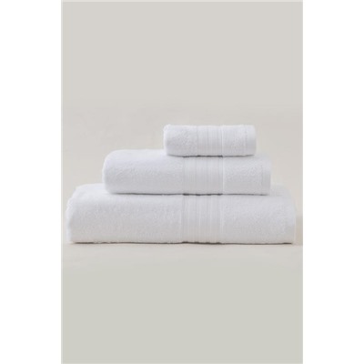 Martha Yüz Havlusu (TENCEL™) - Beyaz - 50x80 cm