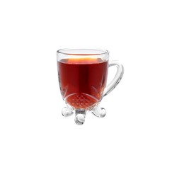 Dublin 4'lü Çay Fincanı Seti - Şeffaf - 210 ml