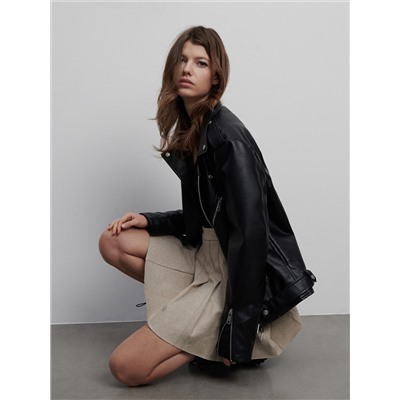 Jersey mini skirt