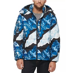 CLUB ROOM Men's Stretch Hooded Puffer Jacket, Created for Macy's