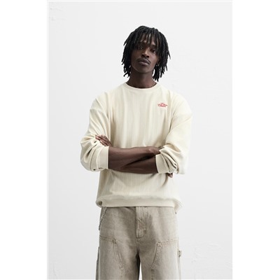 SUDADERA RAYAS BORDADO