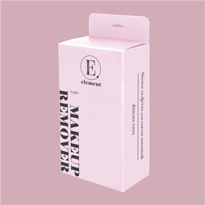 [ELEMENT] Салфетки для снятия макияжа МЯГКИЕ Makeup Remover, 15 шт