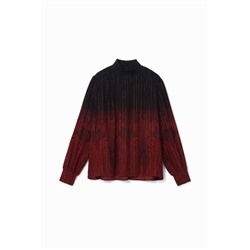 Blusa loose paisley y lúrex