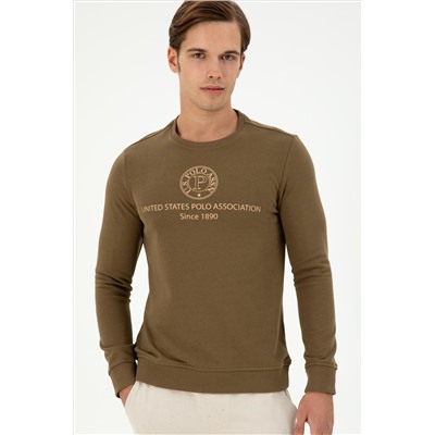 Erkek Haki Sweatshirt