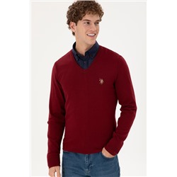Erkek Bordo Basic Kazak