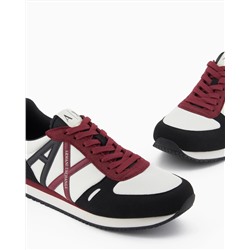 Sneakers in eco-suede, mesh and nylon