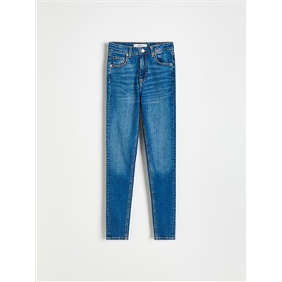 Slim-Jeans mit hoher Leibhöhe