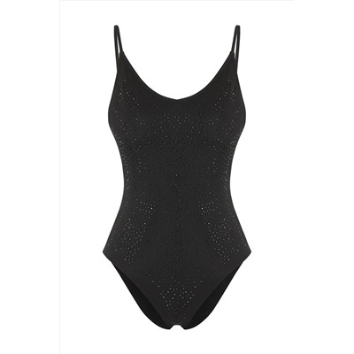 TRENDYOLMİLLA Siyah Üçgen Regular Mayo TBESS25MA00111