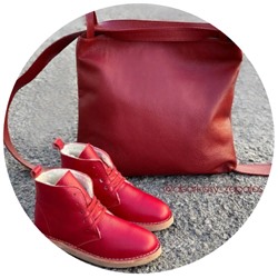 Ab.Zapatos 4619/2 granate+PELLE 17-04