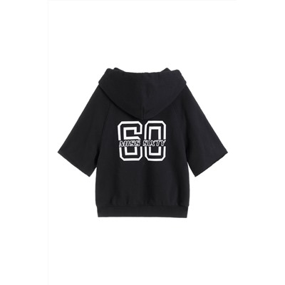 Sudadera con capucha Negro y blanco